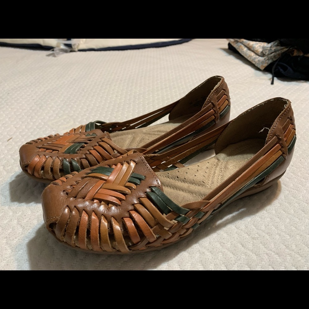 Naturalized Leather Flats